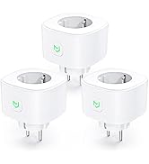 Meross Presa Intelligentes WiFi 16A, Smart Plug (Typ F) Energy Monitor Protezione Sovraccarico, AP...